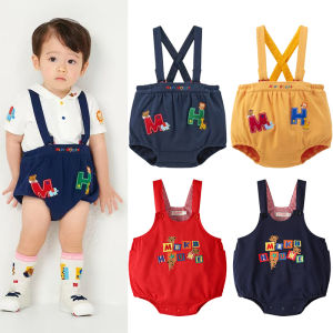 Cute Cartoon Shortalls Baby Boys Summer Cotton Overalls Adjustable Waist Frog Pants Outfit Baby Romper Set Child Clothing