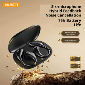 Hanging Bluetooth wireless earphones with large capacity battery capable of playing for 8 hours noise cancelling earbuds hanging earphones suitable for business sports driving