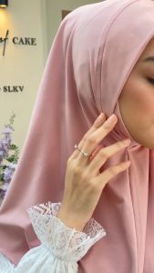Hanania Hijab- Yura Jilbab Bergo Dagu Malaysia Soft Pad Malay Jersey Premium