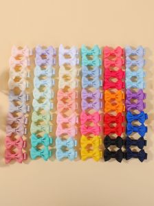 Bé Gái Màu Macaron Vòng Cung Kẹp Tóc 40/60 Chiếc Có Lót Đầy Đủ Phụ Kiện Tóc Trẻ Em Full Cover Kẹp Cho Trẻ Em Màu Sắc Ngẫu Nhiên