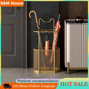 Nordic Umbrella Bucket Cat Shape Umbrella Stand Iron Living Room Entrance Umbrella Storage Rack Rain