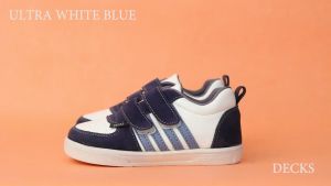 DECKS KIDS SEPATU ANAK VELCRO ULTRA PUTIH BIRU SIZE 22-36