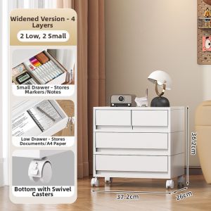Qianqin | Multi-level Drawer-style Movable Storage Cabinet