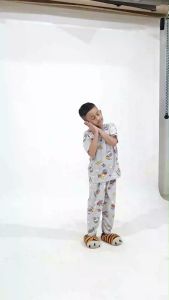 Kiminori POBY.CP Setelan Piyama Anak Lengan Pendek