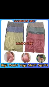 High Quality Ladies High Waist Yoga Shorts Sports Outdoor Cycling Fitness Running Slimming Short Women Tight hipboosting