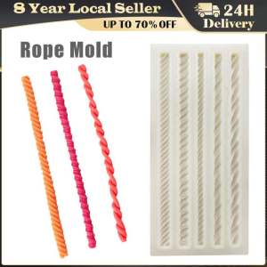 New Rope Silicone Molds Sugarcraft Cake Moulds Chocolate Fondant Christmas Lace Mould Cake Decorating Tools Bakeware