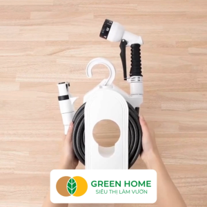 Bộ Ống Tưới Takagi Compact Reel GreenHone Dài 10m Treo Tường Thiết Kế Gọn Nhẹ Đa Năng Từ Nhật Bản