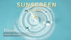 SPF90 PA+++ Oil Free Sunscreen Cream Organic Antioxidant UVA UVB Protection Hydrating Light Coverage Facial Sun Care Foundation