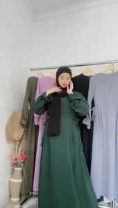 GAMIS WANITA NARITA DRESS CRINKLE M L XL