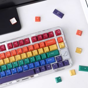 【Keycap chỉ】GMK Pride Keycap Cầu Vồng Gradient Keycap 129 Phím Cherry Profile Pbt Năm Mặt Thăng Hoa Cho công tắc Cherry MX Bàn Phím Cơ Rk61/Anne Pro 2/Gk61