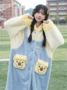 GONGDIE | Thermal Fluffy Sleepwear Long