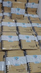 Personalized Engraved Wooden Notebook with Pen Wedding and Birthday Souvenir Gift Items
