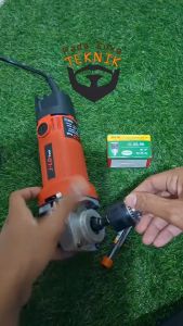 F Clamp 4 inch Klem Penjepit Kayu + Kepala Chuck Adaptor Mesin Gerinda Jadi Bor
