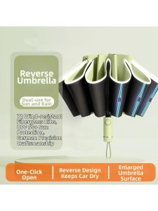 MOLORE | Reversible 30-rib Foldable Windproof Umbrella Sunscreen for Two