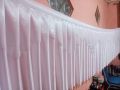 taplak/rok meja/rempel meja/pinggiran meja prasmanan panjang 3 meter tinggi 75 cm. 