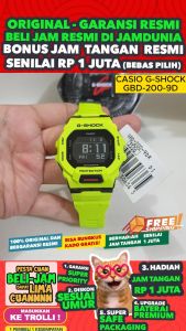 CASIO ORIGINAL - CASIO G-SHOCK GBD-200-9 - Men LA - Resin - Hijau - Jam dunia JD18 # Jam Tangan Pria Jam Pria Jam Tangan Anti Air G SHOCK GSHOCK + CASIO GBD-200-9 GBD 200 9 GBD-200 200 GBD200 GBD-200 GBD200 GBD-200 $ WR2 STR BS7 S002