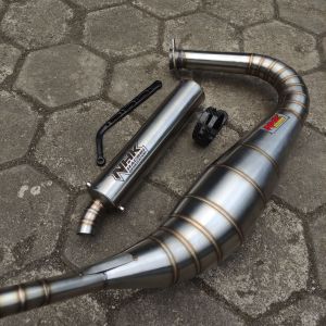 Knalpot rx king repsol NHK Full stainless Original NHK suara garing