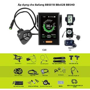 Cảm Biến Tốc Độ Dây Cáp BAFANG 1T4 Phanh Bánh Răng Xích Tay Quay Cho Động Cơ Xe Đạp Điện BBS01B BBS02B Với Màn Hình C18 860C Tương Thích Với Cáp Lập Trình USB Bafang