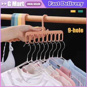 9 Holes Household Windproof Hangers: A Space-Saving Drying Rack & Closet Organizer