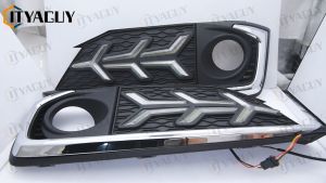 LED DRL Daytime Running Fog Light Bumper Turn Signal Lamp For Honda Civic 2016 - 2021
