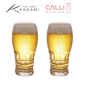 Japanese Import Kagami Beer Steins Zijianghu Cut Sparkling Wine Cup Japanese Crystal Glass Cold Wine Glass Beer Mug