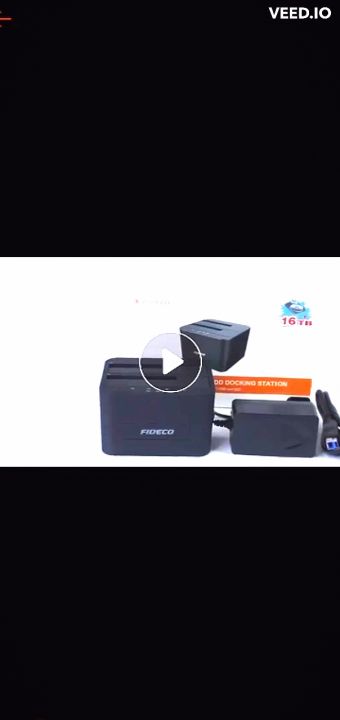FIDECO YPZ04-S2-U3 USB3.0 DUAL BAY DOCKING FOR 2.5" 3.5" SATA HDD/ SSD MR114 Black (MR114BK)