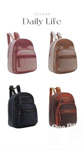 #1094 Womens Fashionable Leather Travel Backpack Casual Vintage Backpacks For Students School Bag