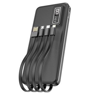 20000mAh PD&QC super fast  Built-in cables power bank USB-C Fast Charging Power Bank Backup Charger for iPhone 15/14/13 Galaxy S23/22 Pixel and etc 301PD