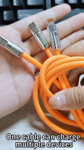 3 in 1 charging cable 120W 6A super fast charger USB pro special CET ion for micro type-C