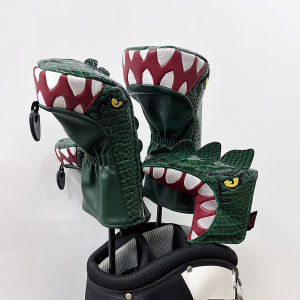 Dễ Thương Tyrannosaurus Rex Golf Gỗ Head Bìa Cho Người Lái Xe Fairway Và Lai bảo vệ chống thấm nước chất liệu da PU mềm bền gậy đánh golf HeadcoverGolf Accessrioes