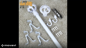 หัวปิดราวม่าน ราวม่าน (เฉพาะหัว) ใช้ได้กับราวม่านขนาดขนาด 25-26 มิล หัวหัวตะกร้อ สีโอ๊คแดง