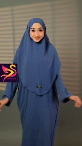 Set Jubah Khimar Kain CEY | Buy Beautiful jubah FREE Tudung Khimar included