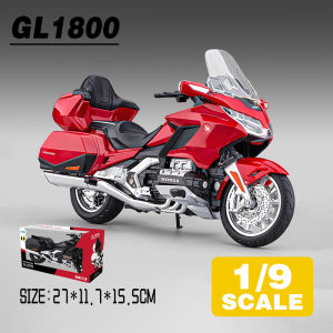 LEO 1:9 Honda Gold Wing GL1800 Motorcycle Diecast Model Car Alloy Cars Toys Collection Gift For Kids Boy Girl