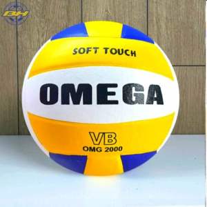 Quả Bóng Chuyền Da OMEGA VB2000 Banh Bóng Chuyền Chính Hãng Giá Rẻ Tiêu Chuẩn Thi Đấu ( Tặng Kim Bơm + Túi lưới )