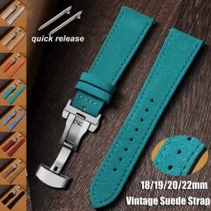 New Suede Watch Strap 18mm 19mm 20mm 22mm for Seiko for Omega Universal Watchband Quick Release Bracelet Men Women Wristband