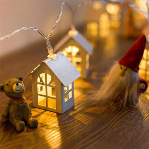 Christmas House Style Fairy Tale Lamp LEDNavidad Noel Natal Holiday Decor Christmas Decoration Home Atmosphere Decor Supplies