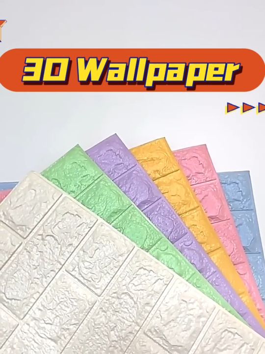 3D Wallpaper SelfAdhesive Wallpaper Room Design Wall Foam Brick
