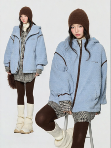 Turn Signal | Warm Thick Loose Hooded Coat