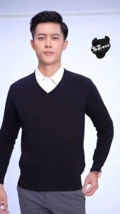 Áo len nam cổ tim - Áo len nam cổ tim thời trang