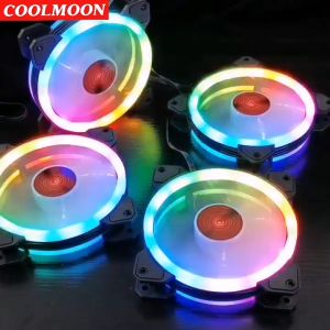 Coolmoon พัดลมระบายความร้อน ไฟวิ่งAUTO RGB พัดลมระบายความร้อน