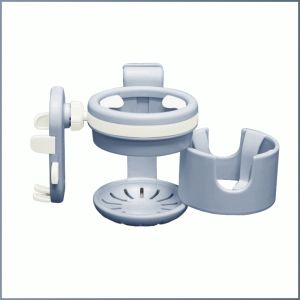 ที่วางแก้วน้ำติดรถเข็นเด็ก ที่วางแก้วรถเข็นเด็กที่วางโทรศัพท์มือถือหมุนได้360องศาใช้งานง่ายชั้นวางชานมอุปกรณ์เสริม