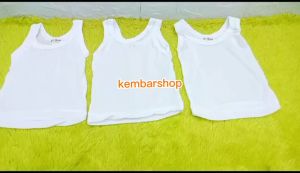 Kembarshop - Set 6 Pcs Kaos Dalam Bayi Newborn Lembut Ukuran S