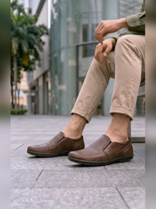 Guzzi Men’s Synthetic Leather Casual Slip-On Shoes – Lightweight & Comfortable GM30027