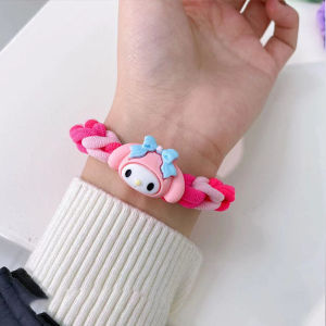 Handmade DIY Sanrio Hello Kitty Hair Ties Bracelets for Boyfriend Best Friend Womens Hair Bands Korean Style Fashion Accessories