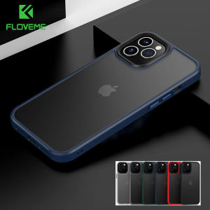 FLOVEME Matte Shockproof Armor Phone Case For iPhone 14 13 12 11 Pro Max Soft Bumper Transparent TPU Back Cover For iPhone 14 13 12 11