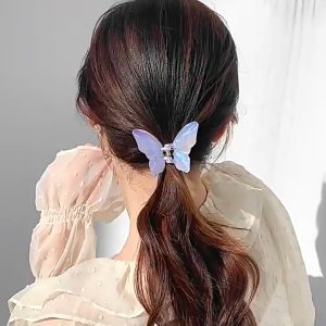 Kẹp Tóc Bướm Pha Lê Trong Suốt Lấp Lánh Combo 2 Cái Kẹp Càng Cua Cỡ Lớn Xinh Xắn Nữ Tính Hot Trend