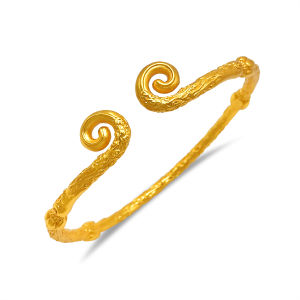 Vietnam Placer Gold Black Myth Wukong Bracelet Men and Women Gold-Plated Qi Tian Da Sheng Ruyi Golden Hoop Stick Tight Hoop Mantra Open-End Bracelet