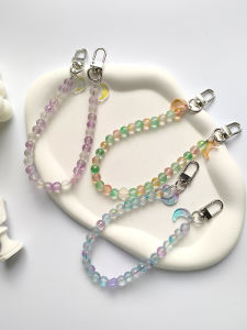 Original Lu See Time Rhinestone Phone Charm Womens Handheld Anti-fall Mobile Phone Accessories Luxury Brand Le Muer