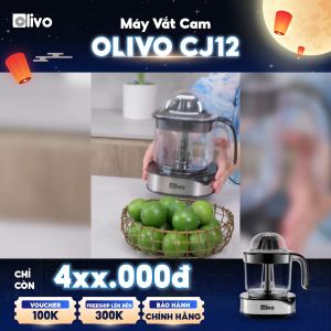 Máy Vắt Cam OLIVO CJ12 – Dung tích lớn 1.2L Có Hai Đầu Vắt Lớn – Nhỏ Công Suất 40W Vắt Kiệt Nước Sử Dụng Dễ Dàng