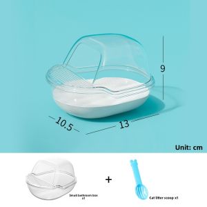 VOA | Large Transparent Hamster Bath House with Splash Guard